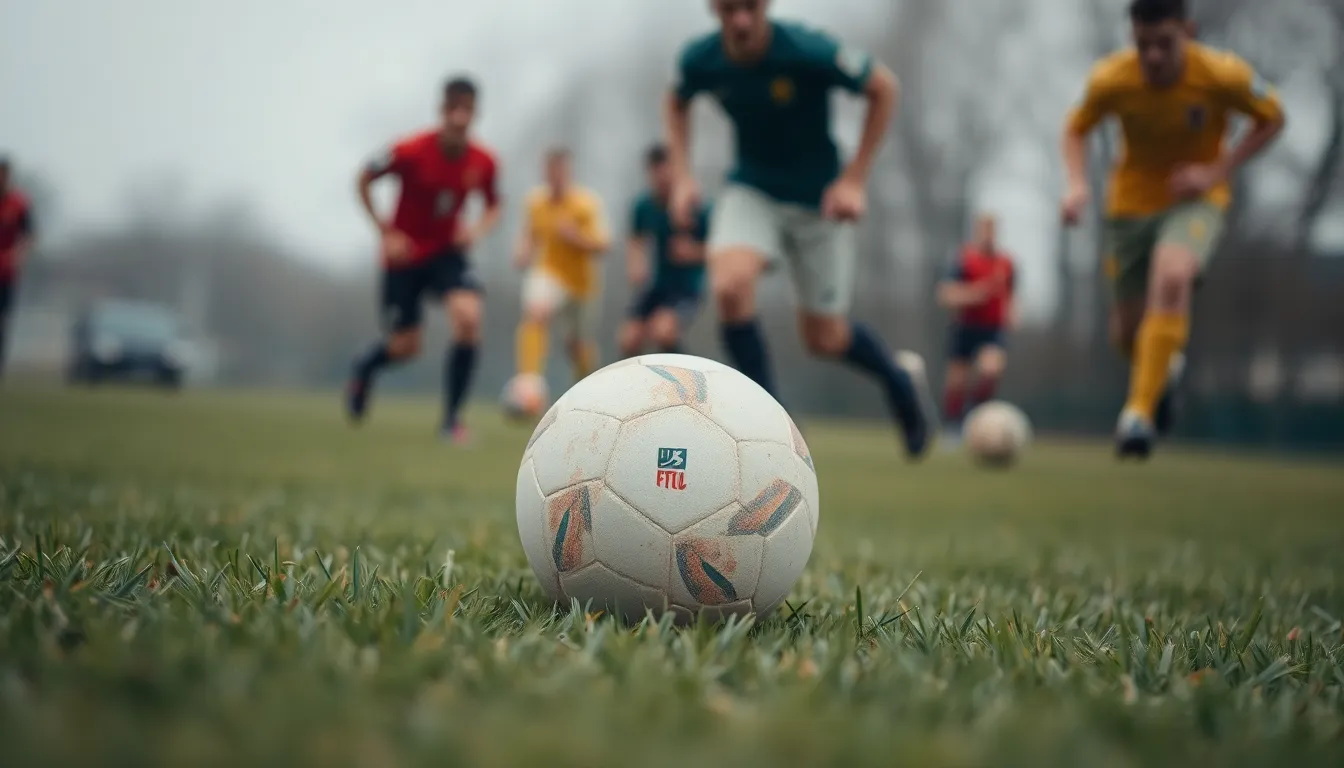 Soccer Ball on the Field
