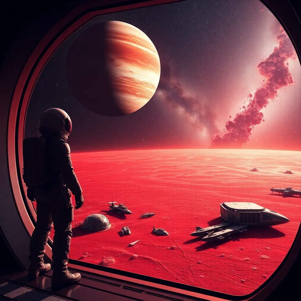A Futuristic Astronaut Stands Inside An Advanced Spaceship T Ix0e9