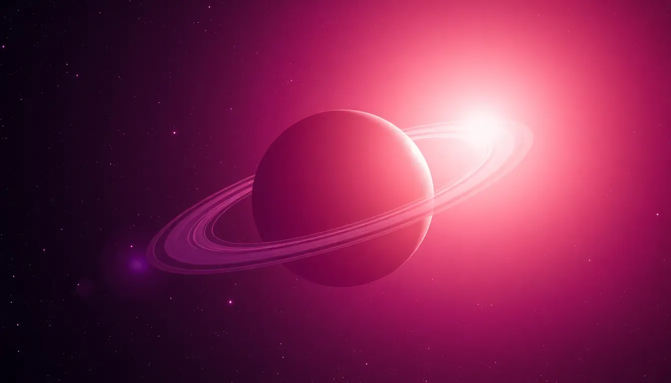 Conceptual Image of an Exoplanet with Rings