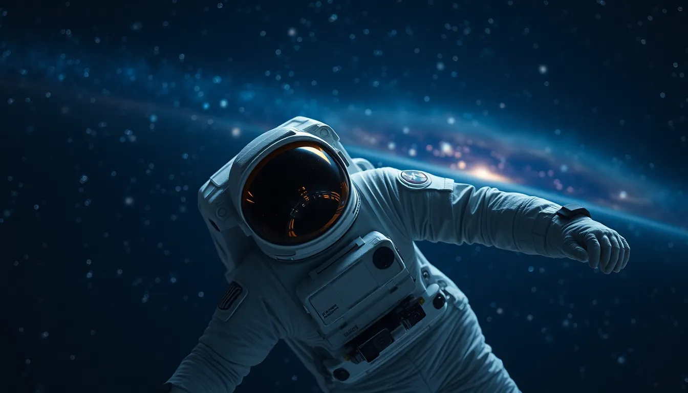 Astronaut Floating in Space