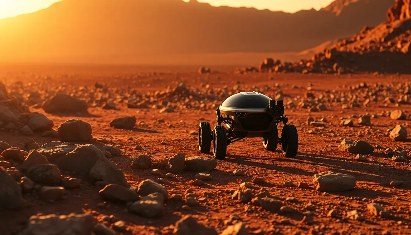 Mars Rover on the Red Planet