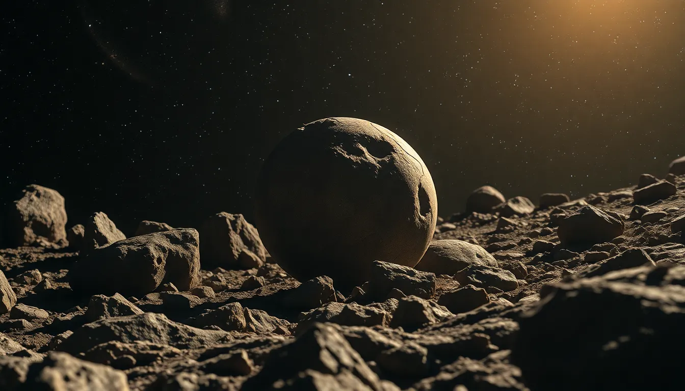 Asteroid Belt in Deep Space