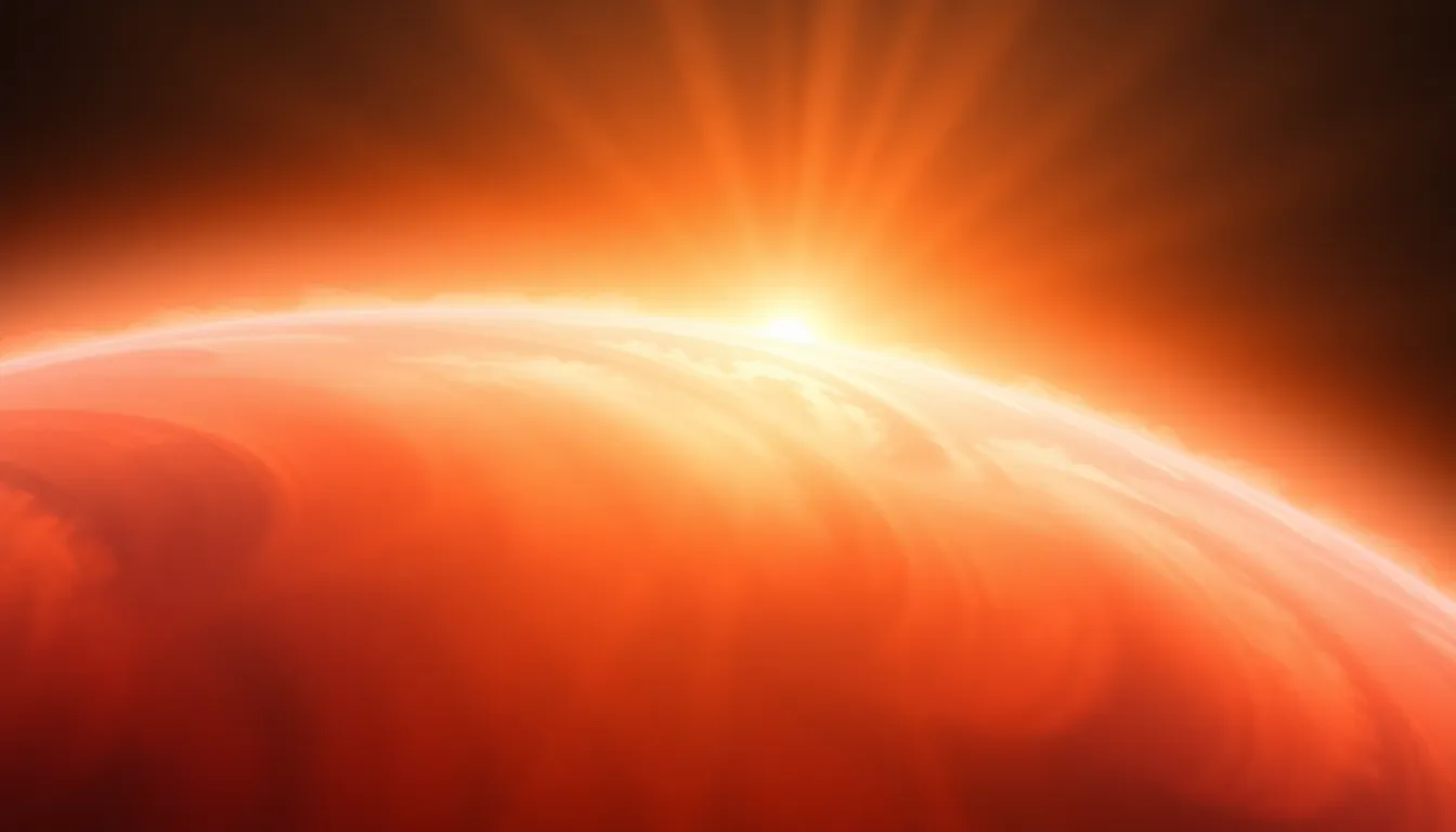 Gas Giant Planet with Swirling Atmosphere