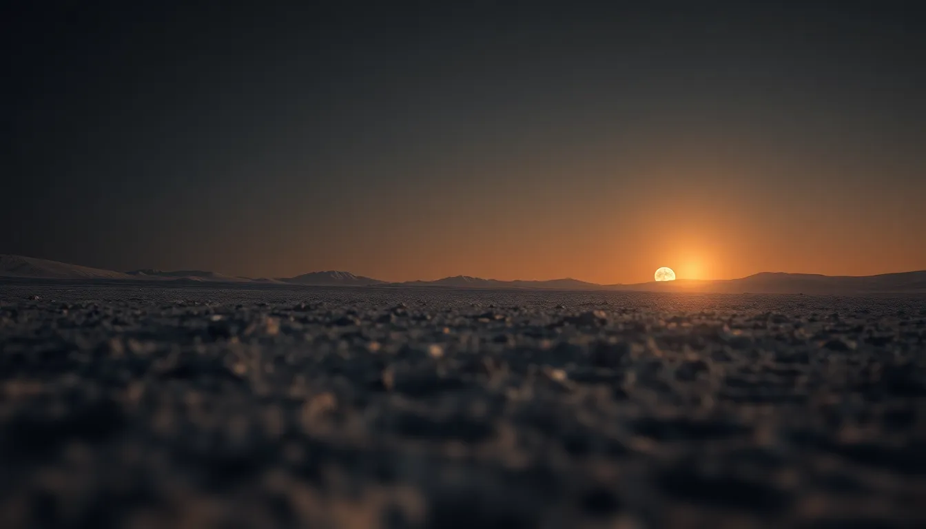 Lunar Landscape at Dusk