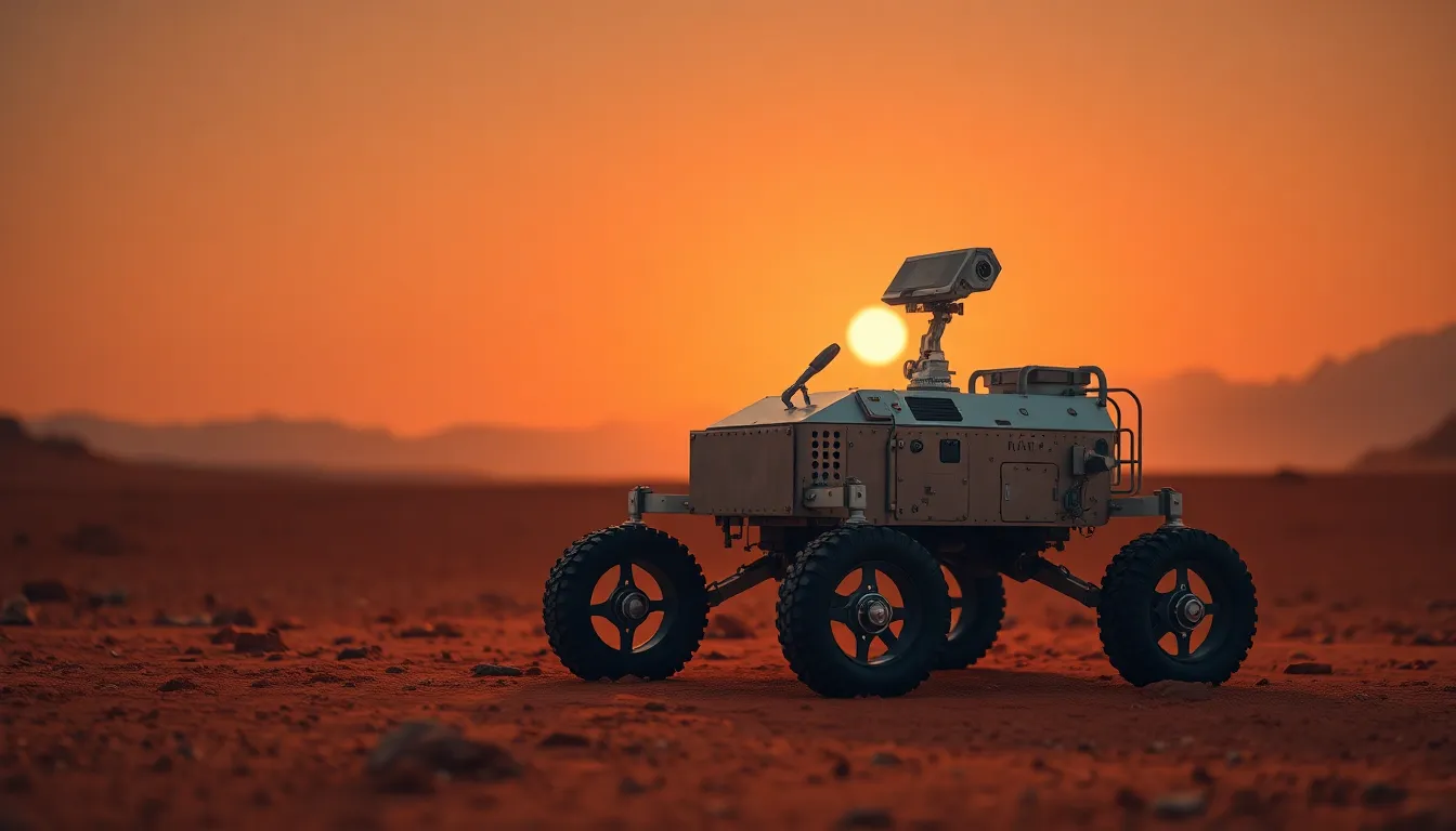 Mars Rover on Red Planet