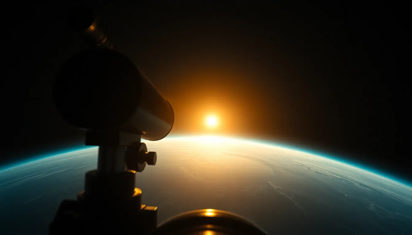 Observing a Distant Exoplanet Through Telescope