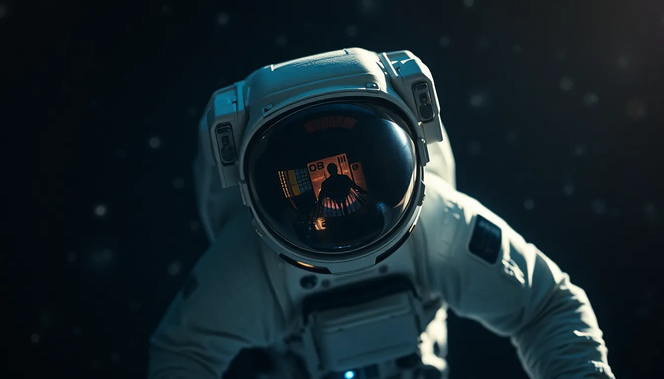 Astronaut in the Void of Space