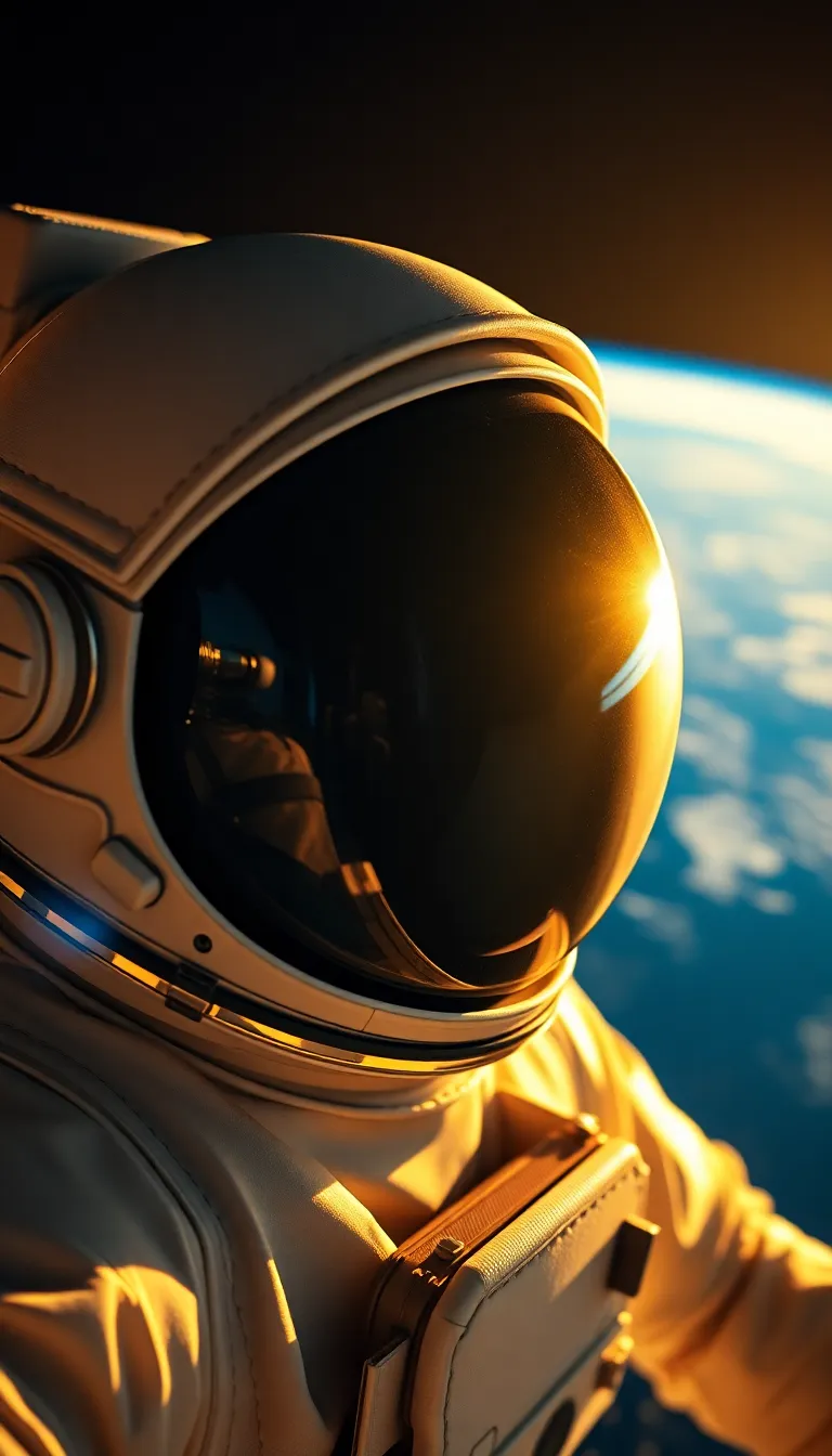 Astronaut Floating in Space