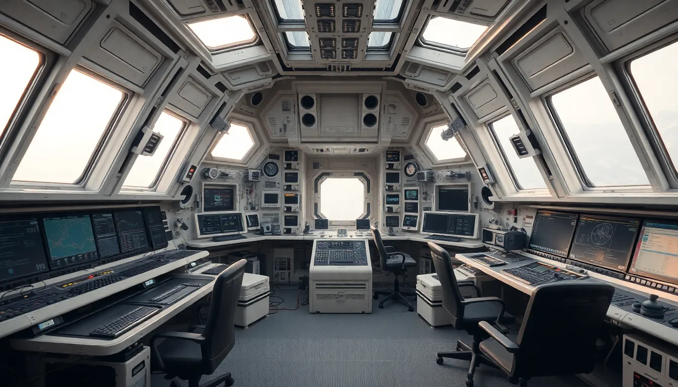 Experience the awe-inspiring view of a space station as seen from the window of a nearby spacecraft. Bright sunlight reflects off the station’s metallic surfaces, creating a scene rich in contrast and detail. The hyperfocal depth of field ensures clarity throughout, allowing every aspect of the station's design to be appreciated against the backdrop of deep space. This captivating image evokes the thrill of exploration and the beauty of human-made structures in the cosmos.