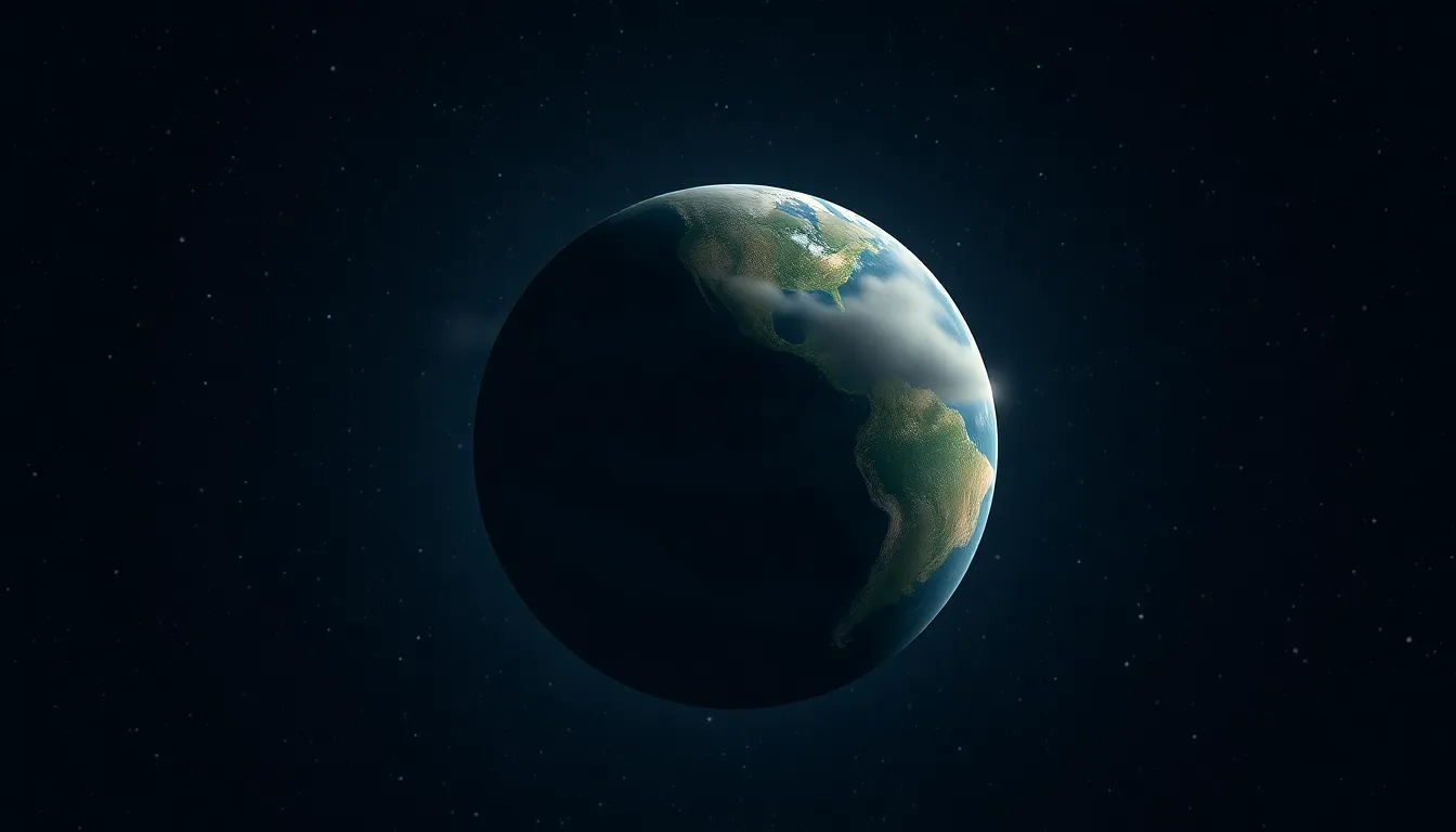 Artistic Visualization of a Distant Exoplanet