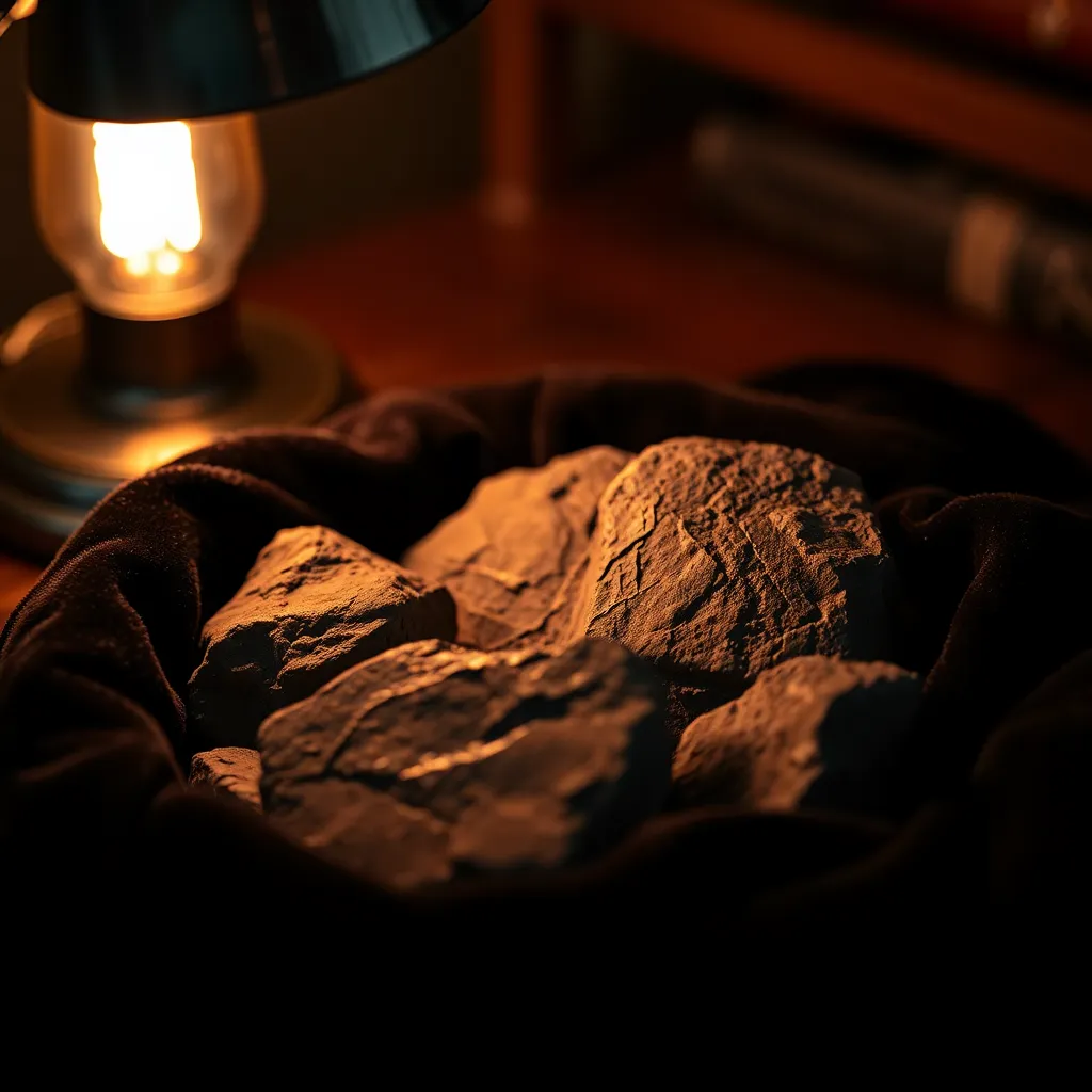 Close-Up of Meteorites