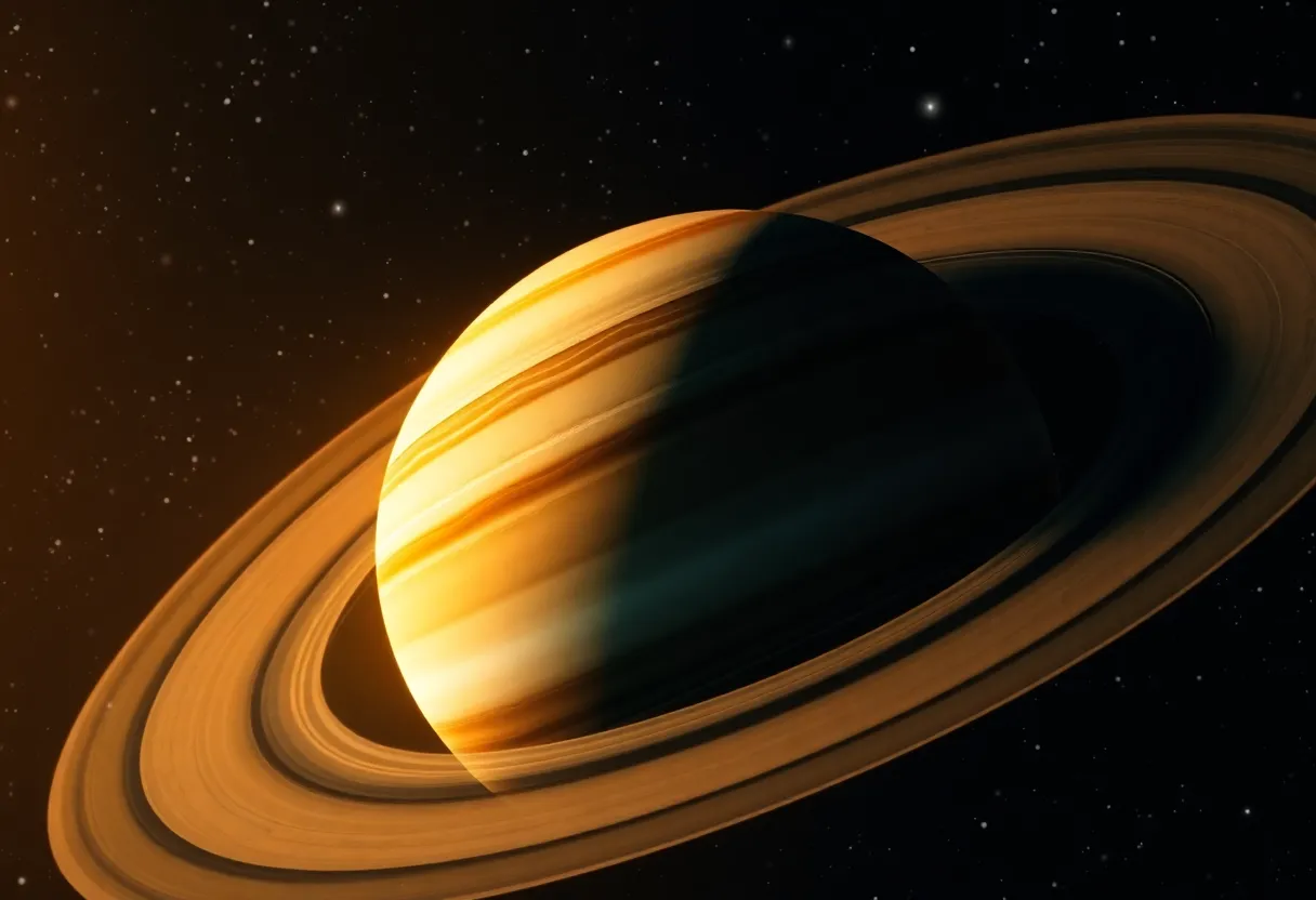 Close-Up of a Saturn-Like Planet