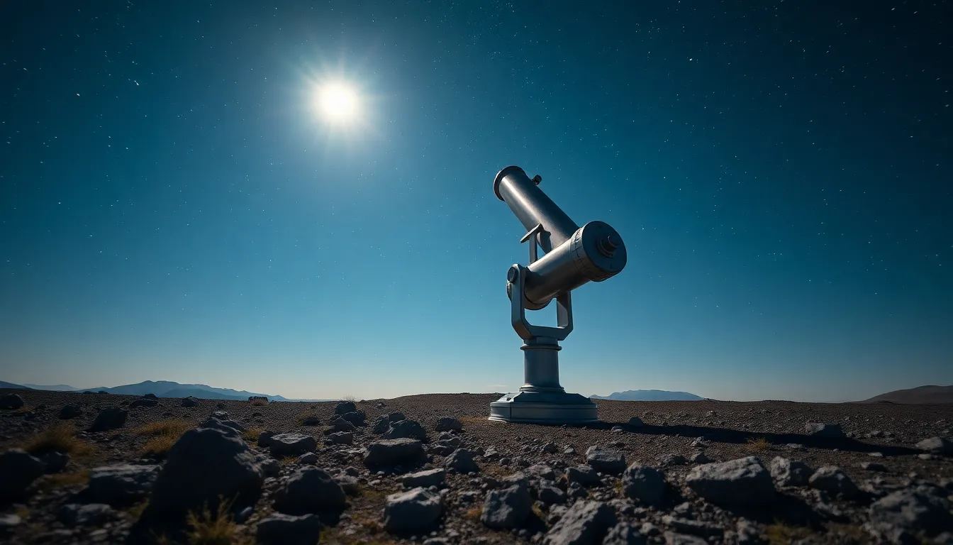 Telescope Under a Starry Sky