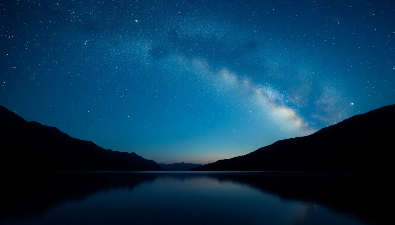 Majestic Milky Way Over Serene Lake