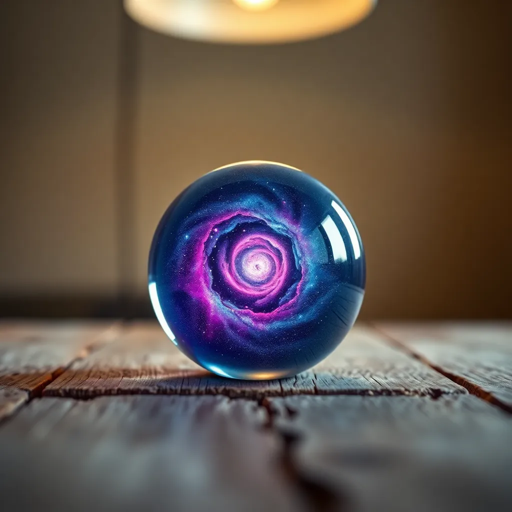 Miniature Galaxy in a Glass Orb