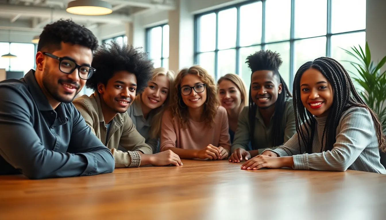 Diverse Entrepreneurs Collaborating in Office Space