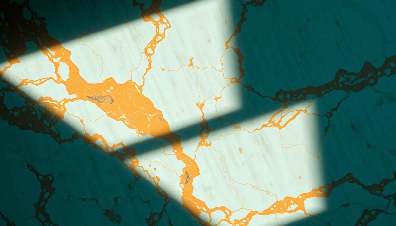 Polished Marble with Dramatic Lighting