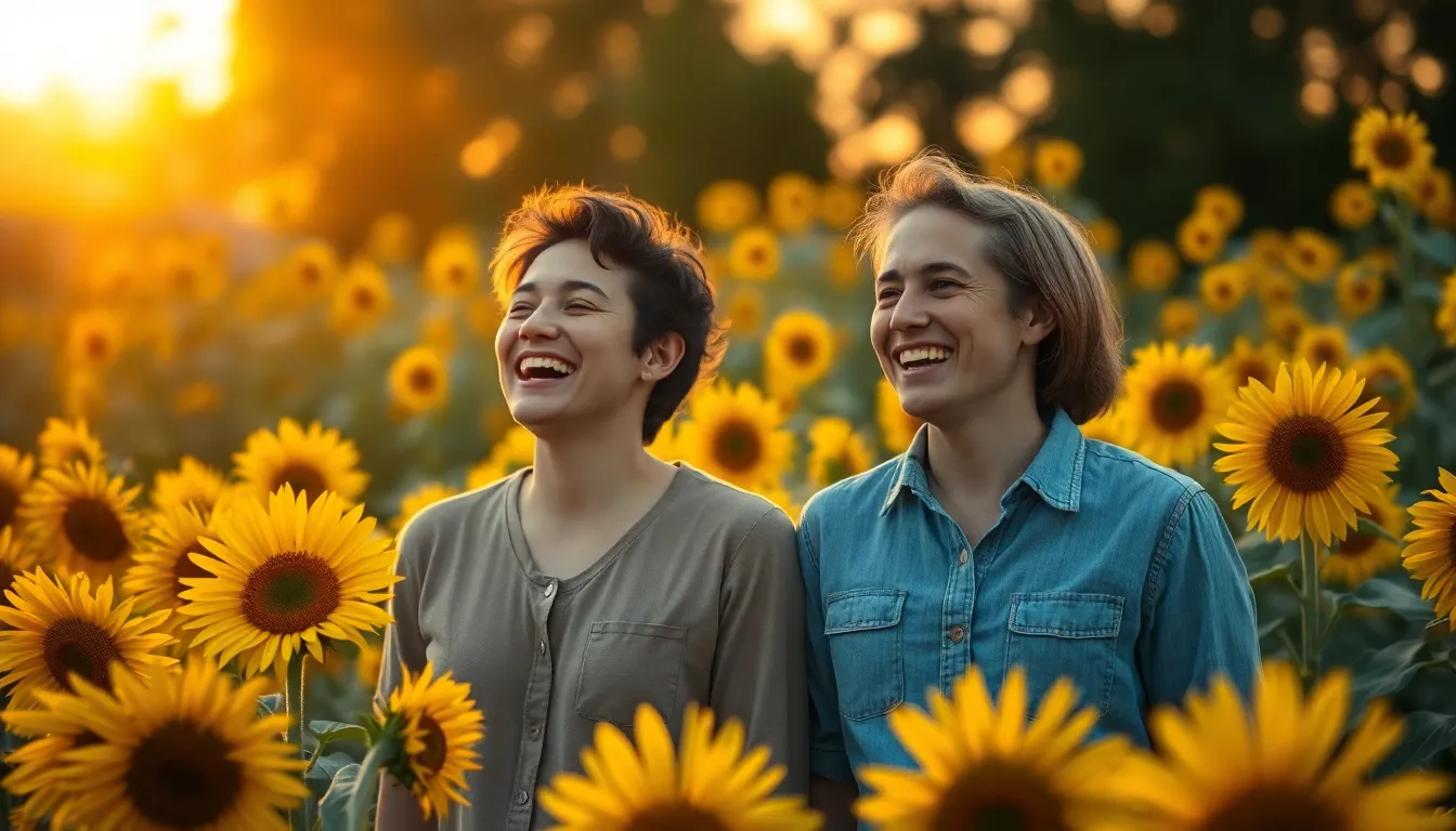 Young Woman Twirling in Summer Meadow