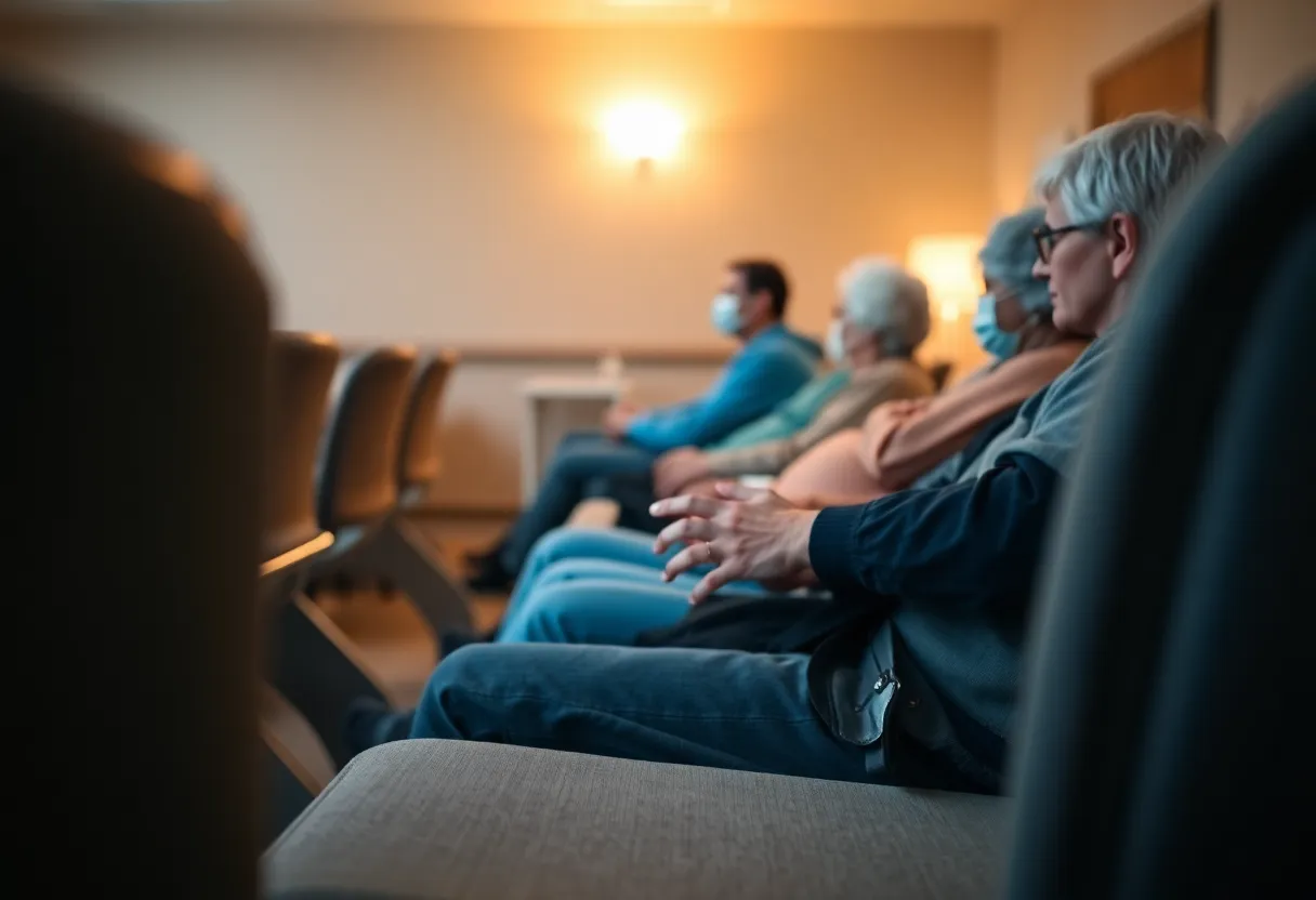 Patients Awaiting Surgery in Quiet Waiting Area
