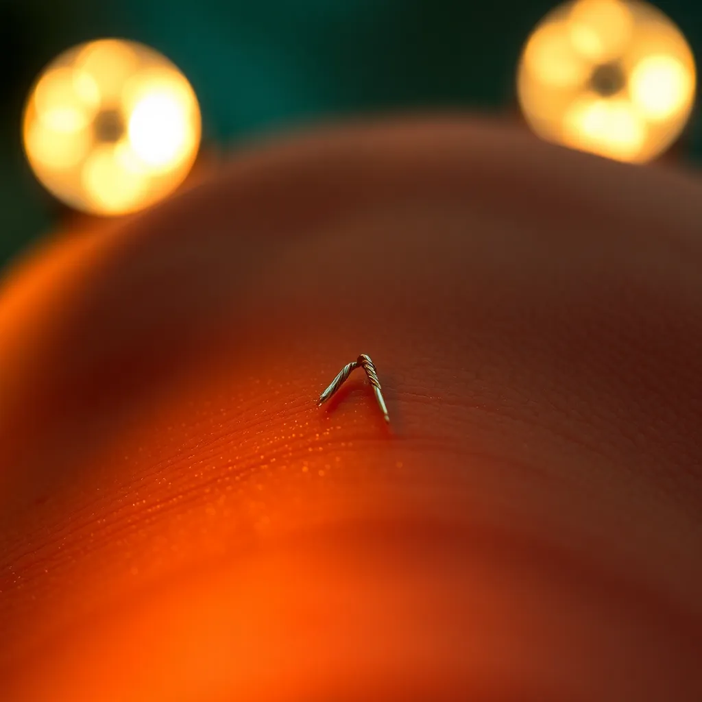 Close-Up of Surgical Sutures