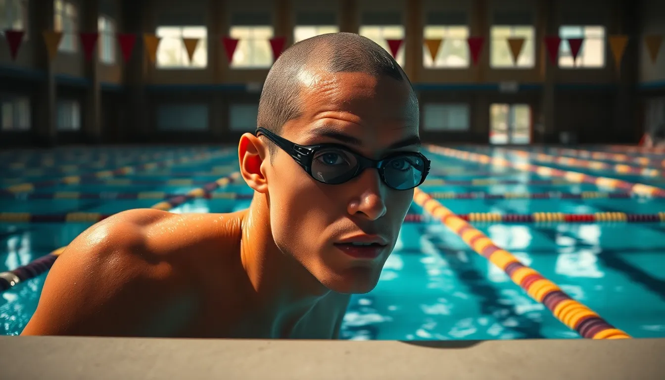 Swimmer Ready to Race Before Competition