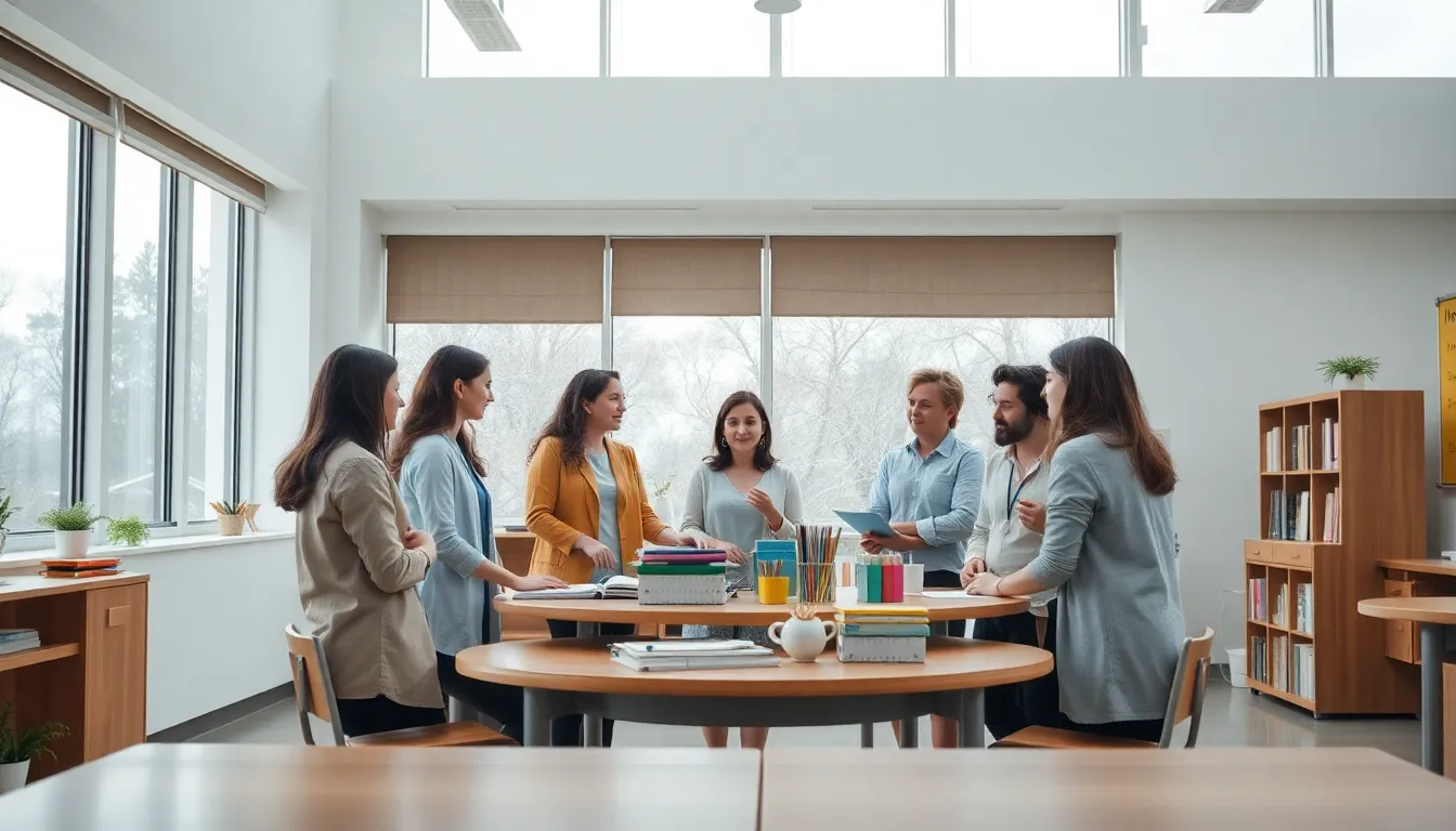 Collaborative Teachers in Modern Classroom