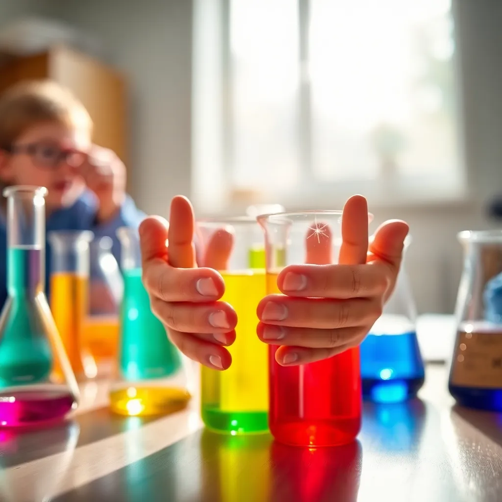 Teacher Assisting Student at Kitchen Table