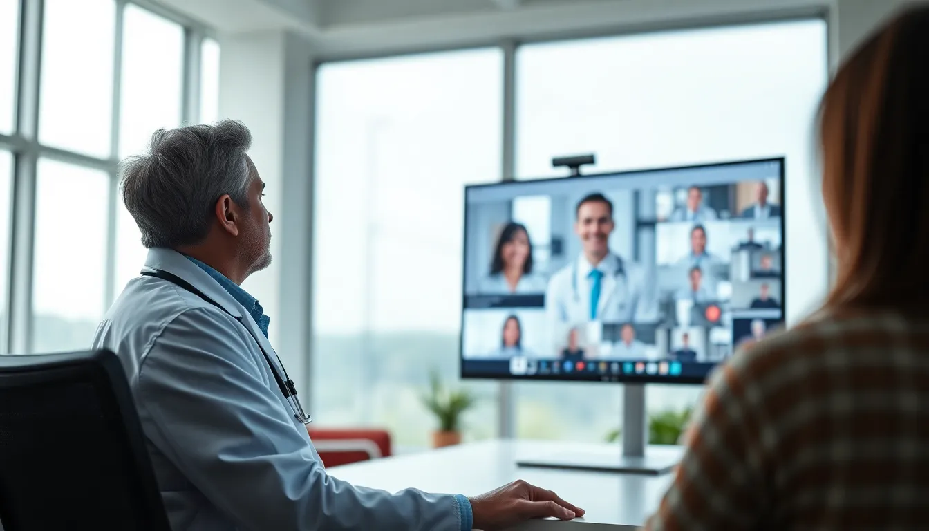 Doctor Using Telemedicine Technology