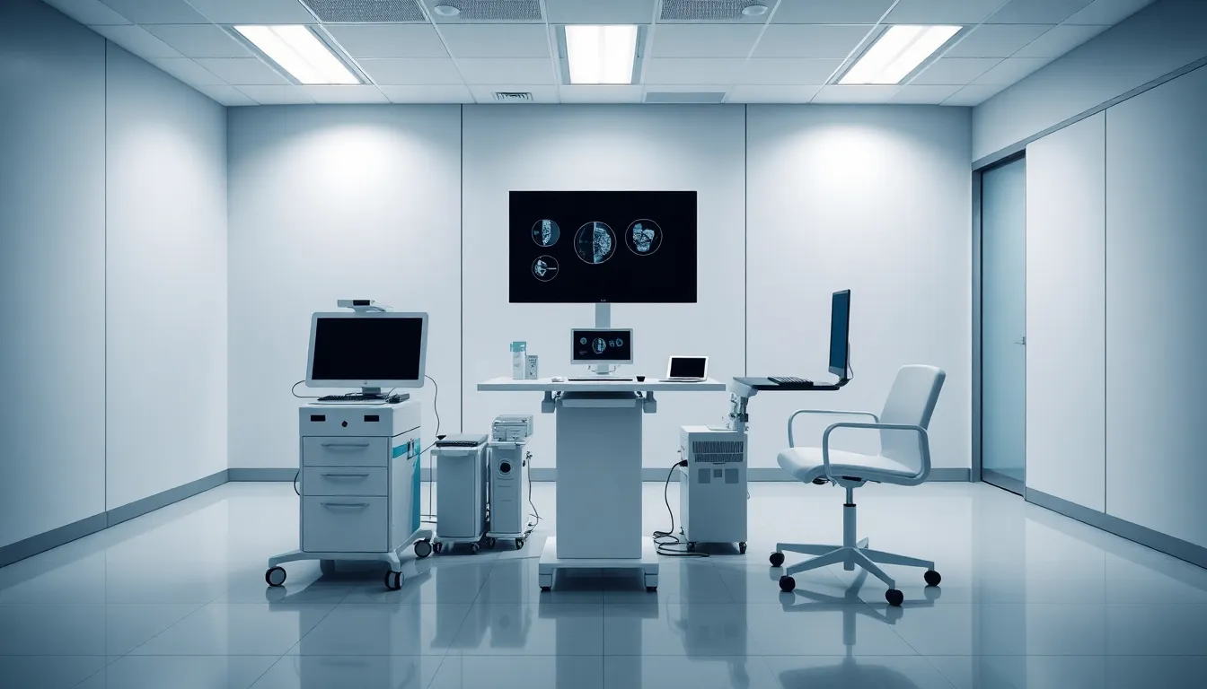 Telemedicine Station in Modern Clinic