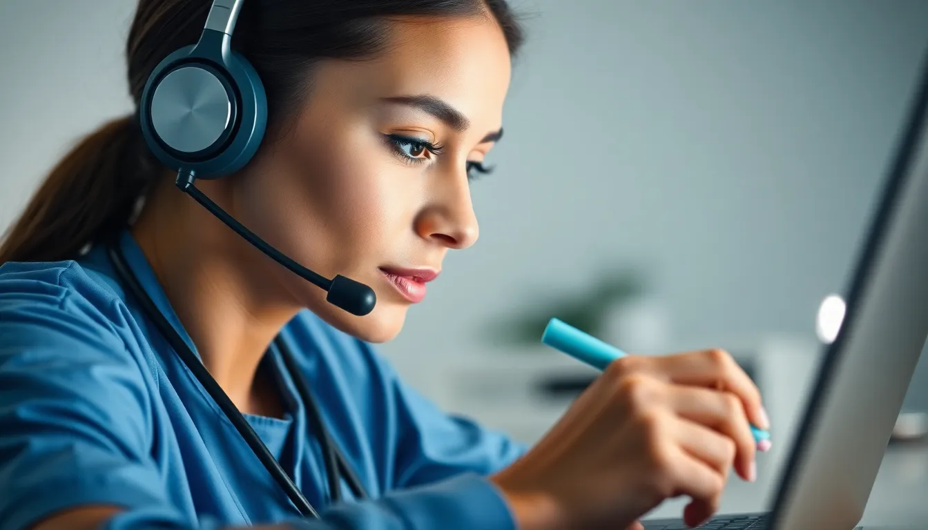 Healthcare Professional in Telemedicine Session