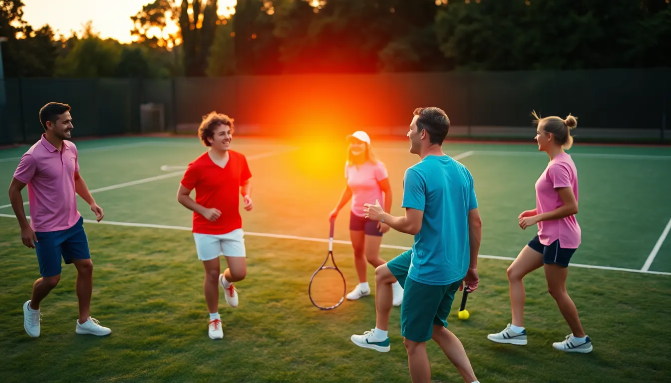 Close-Up of Tennis Racket and Ball