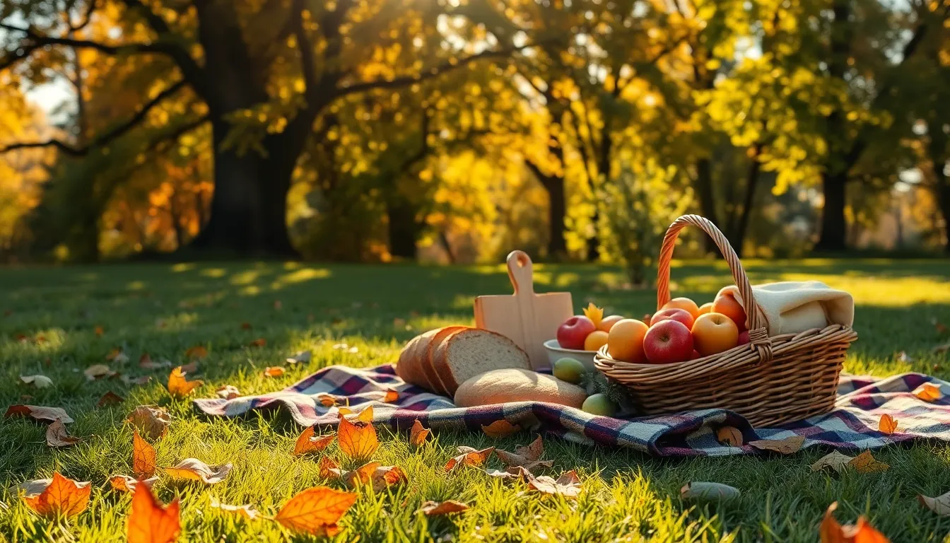 Outdoor Thanksgiving Picnic Setup