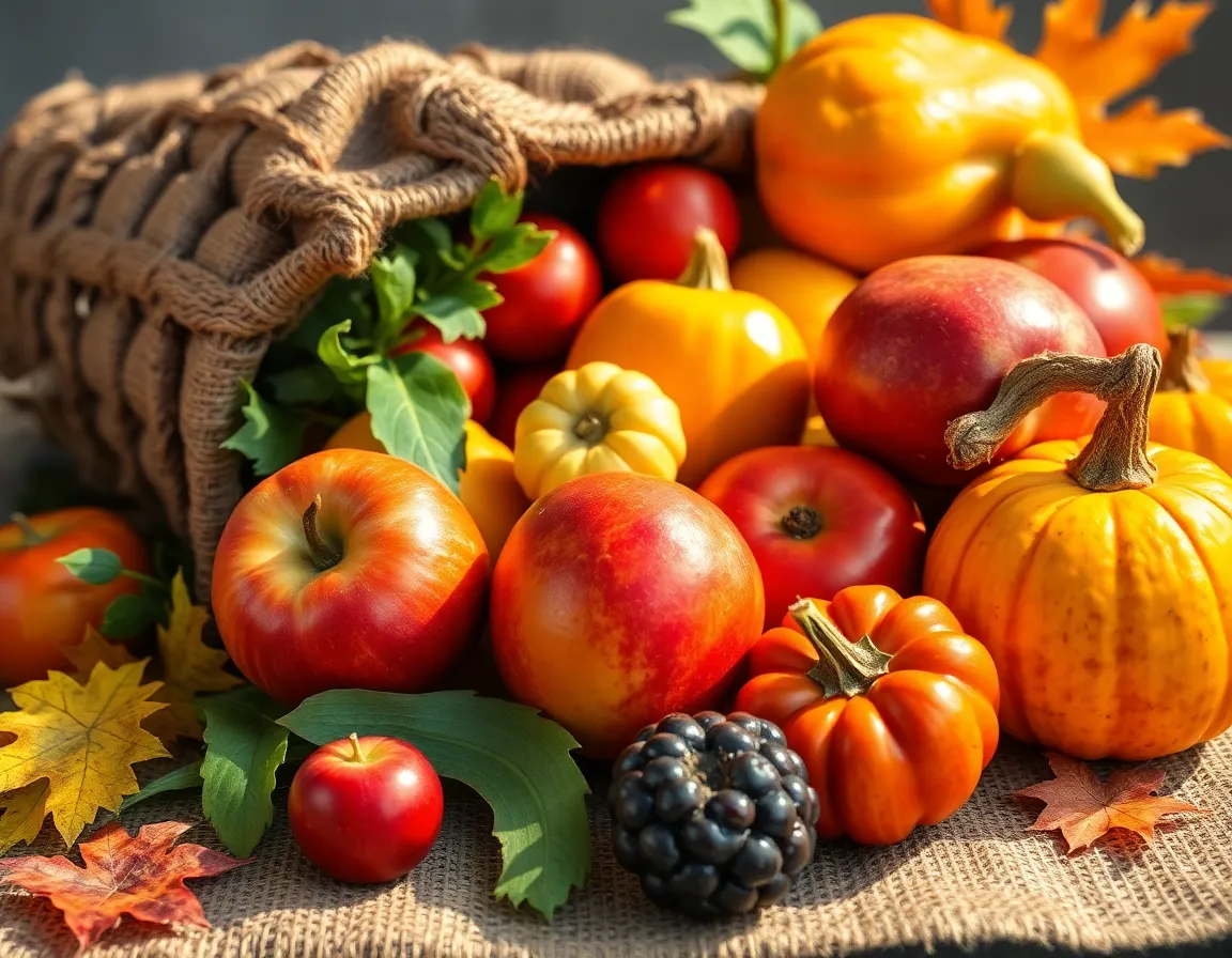 Vibrant Cornucopia of Autumn Harvest