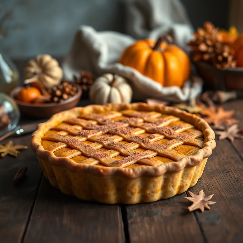 Close-Up of Pumpkin Pie