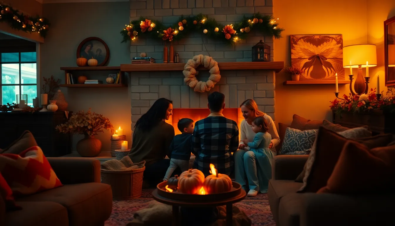 Cozy Family Gathering for Thanksgiving
