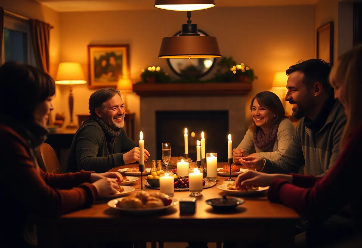 Family Game Night After Thanksgiving Dinner