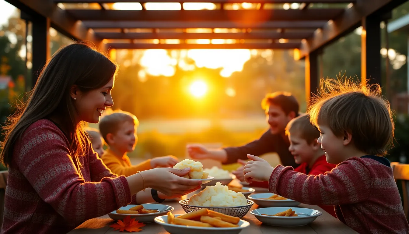 Child Holding Pumpkin During Thanksgiving