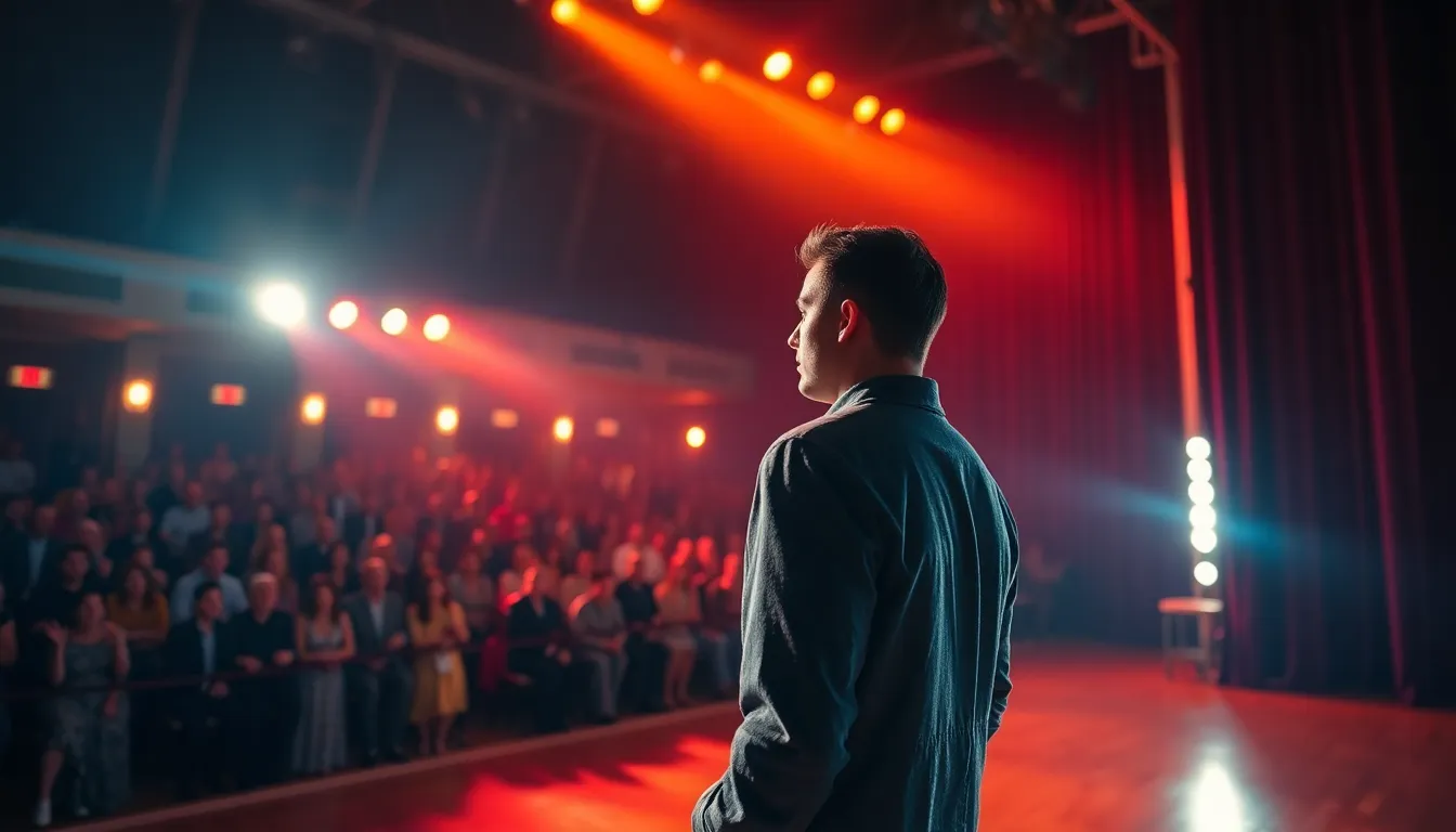 Dramatic Theater Performance with Lead Actor