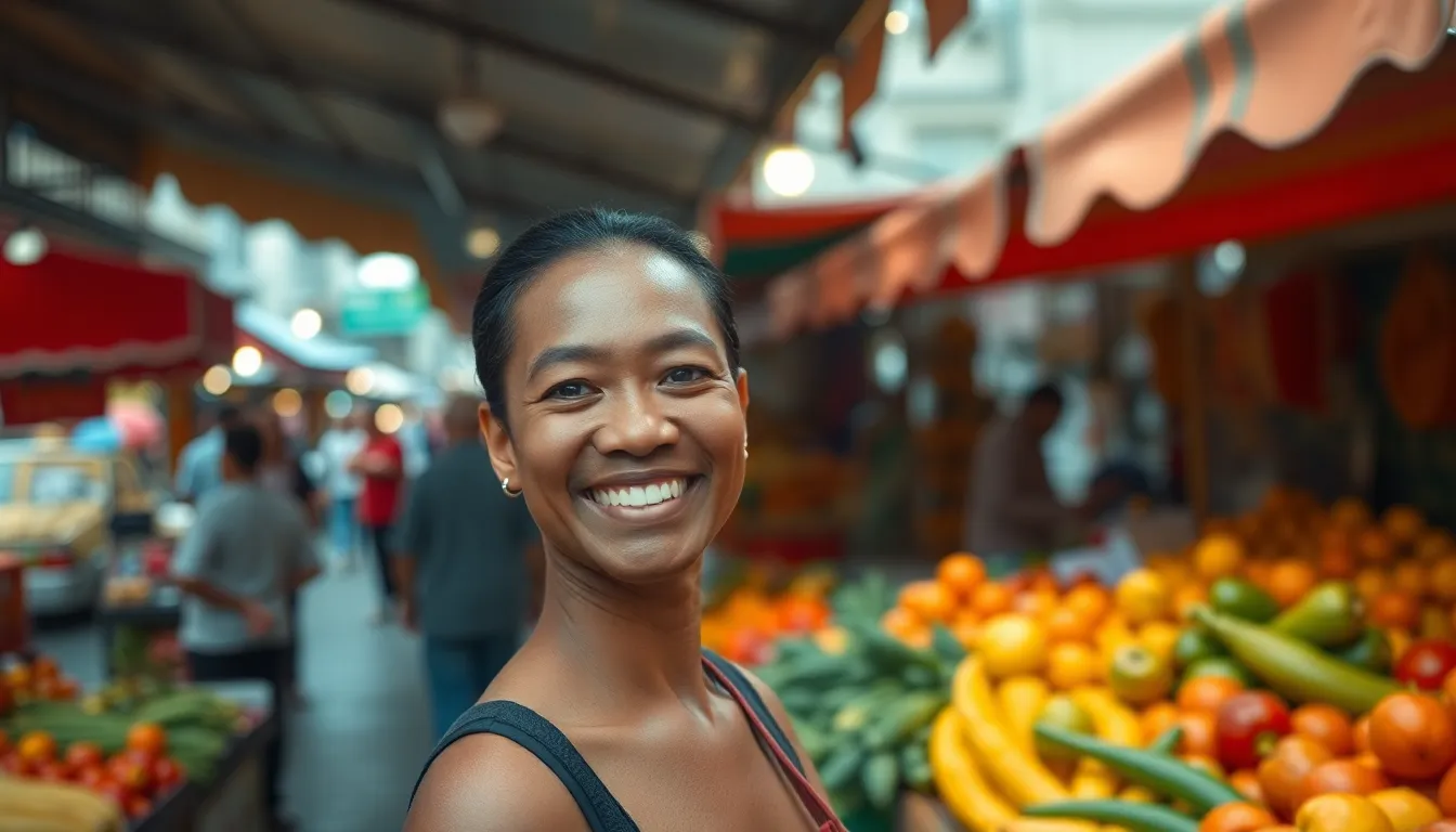 Vibrant Street Market Timelapse