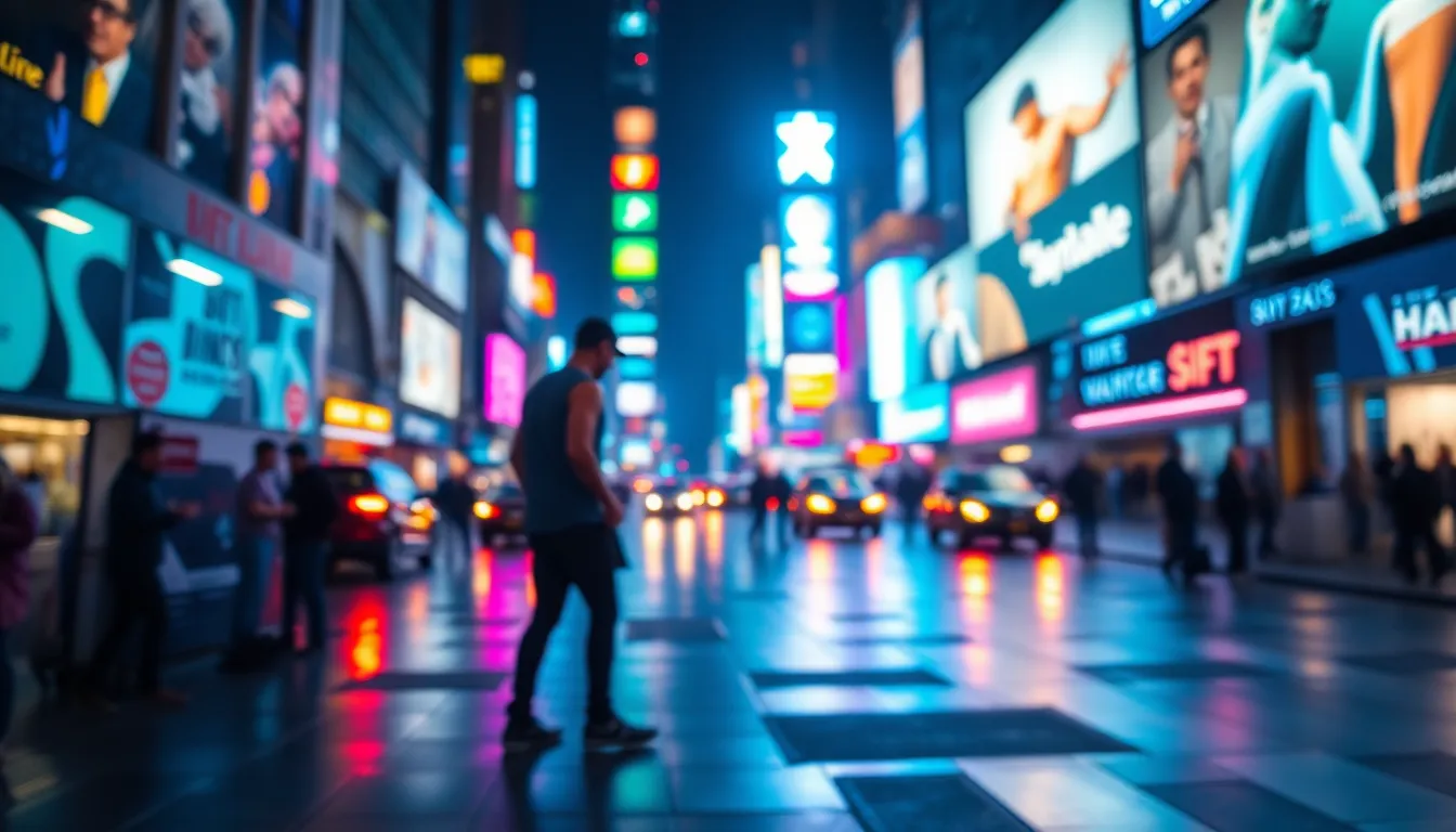 Vibrant Times Square at Night