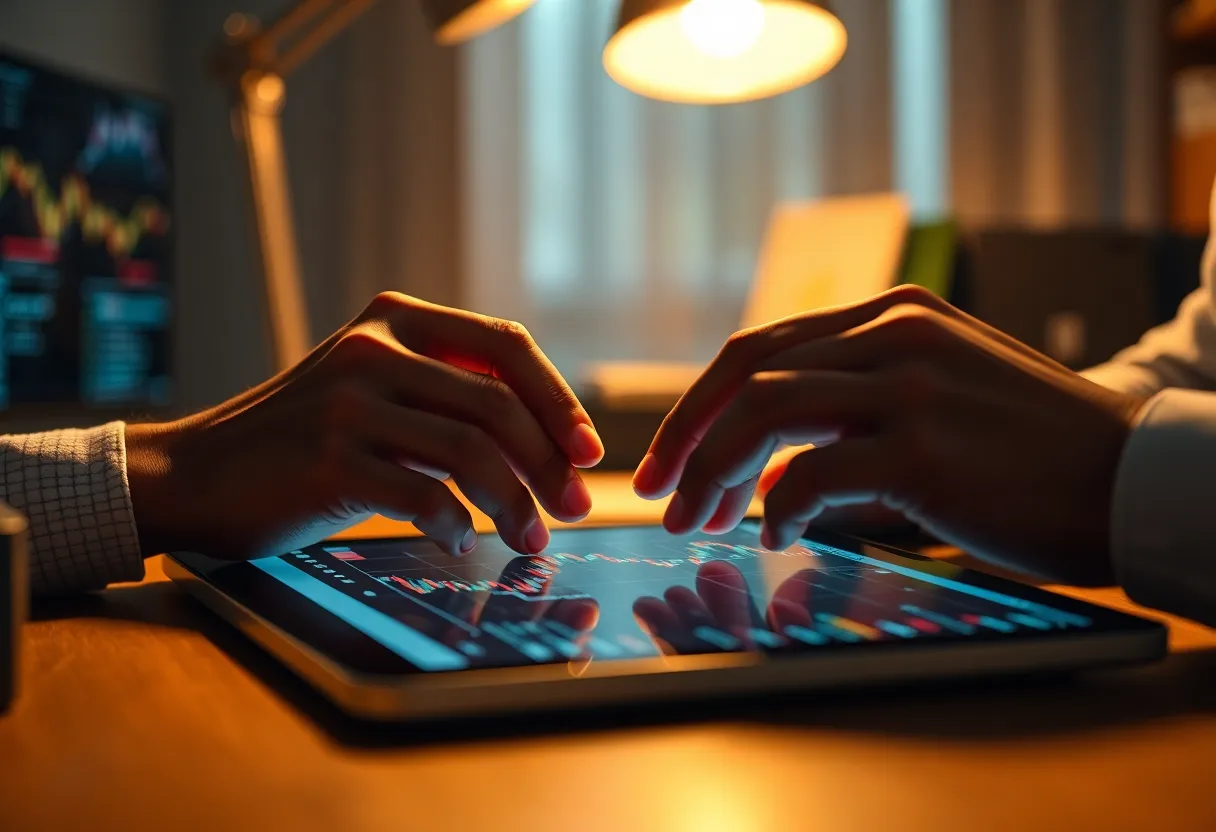 Financial Reports on a Mahogany Desk