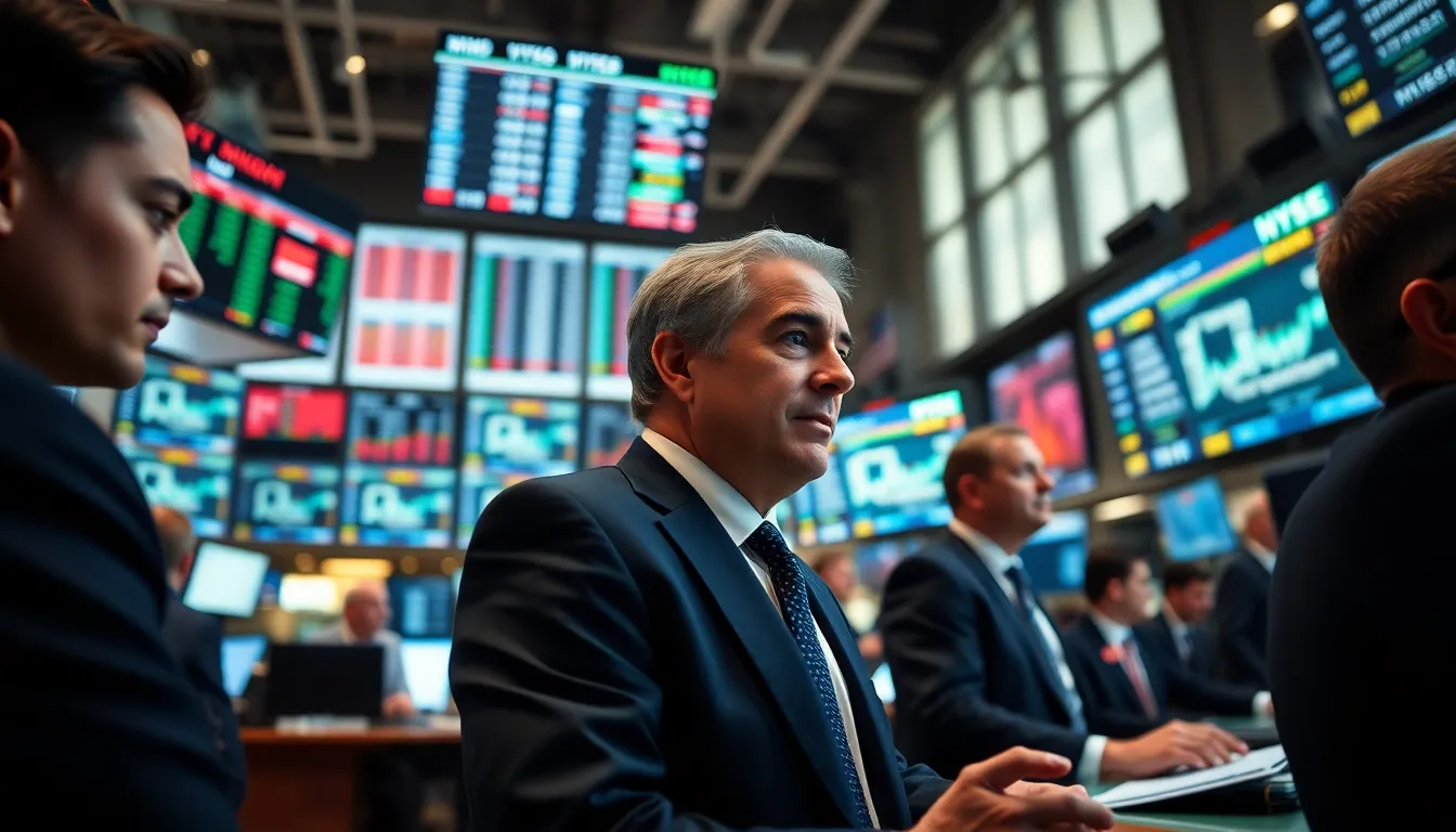 Dynamic Trading Floor Atmosphere