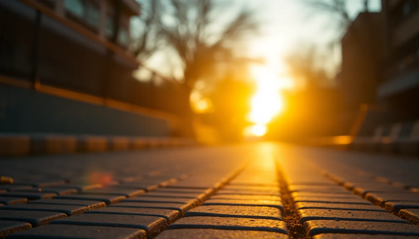 City Traffic at Golden Hour