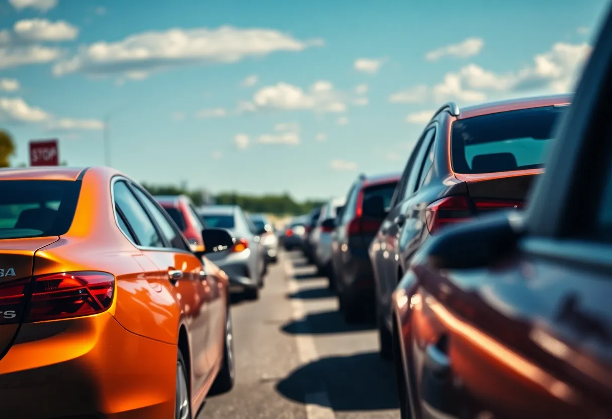 Traffic Jam on a Hot Summer Afternoon