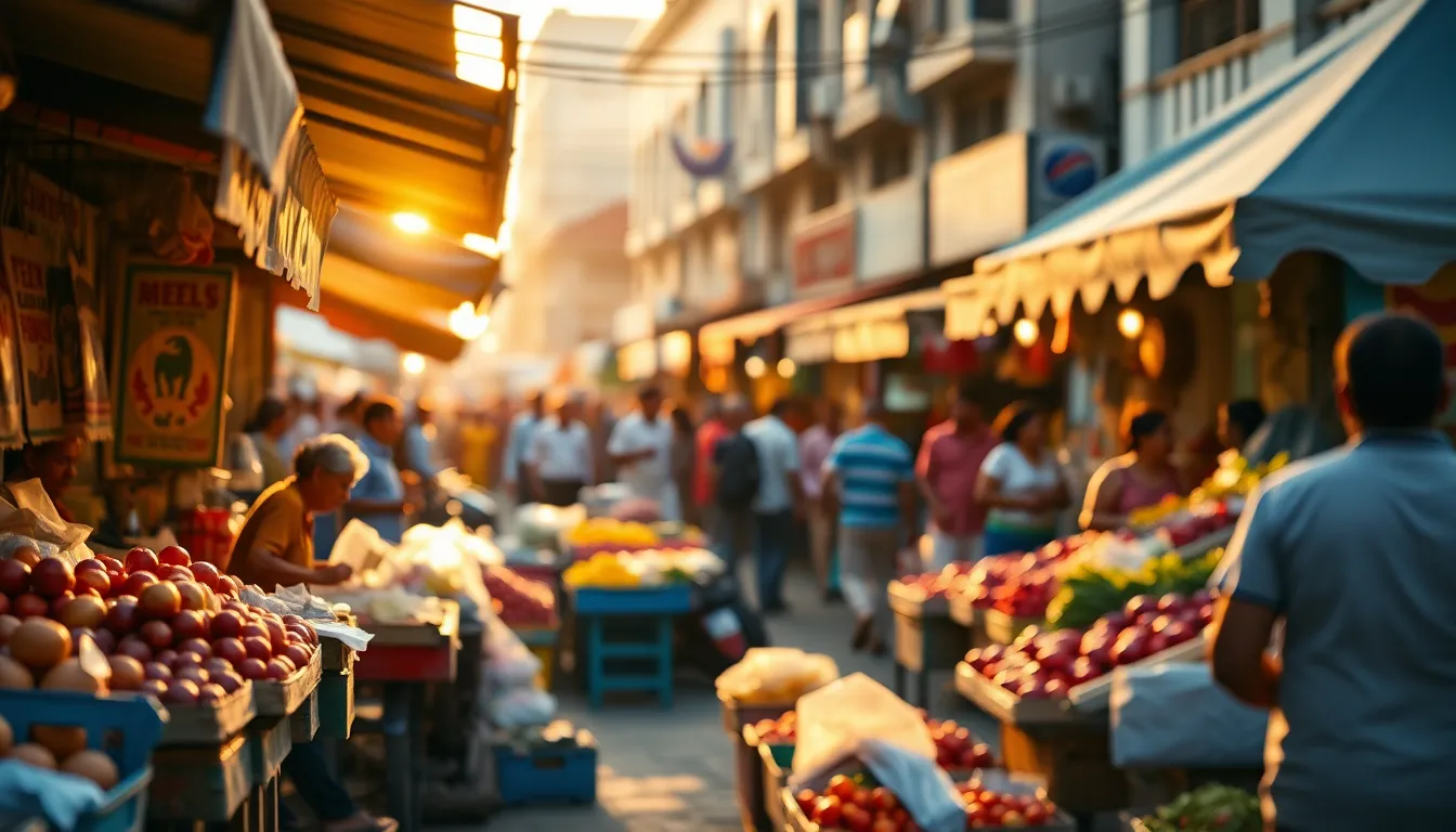 Morning Market Street Bustle