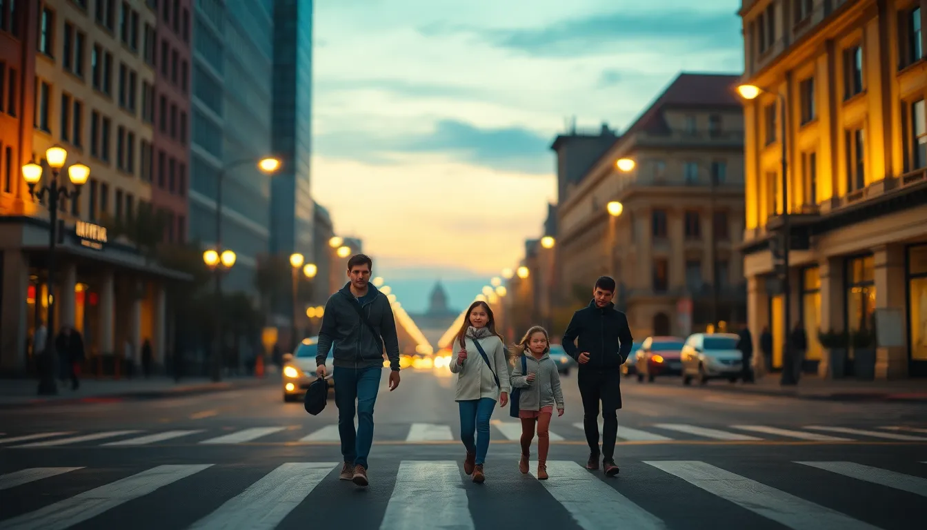 Close-Up of Traffic Lights at Dusk