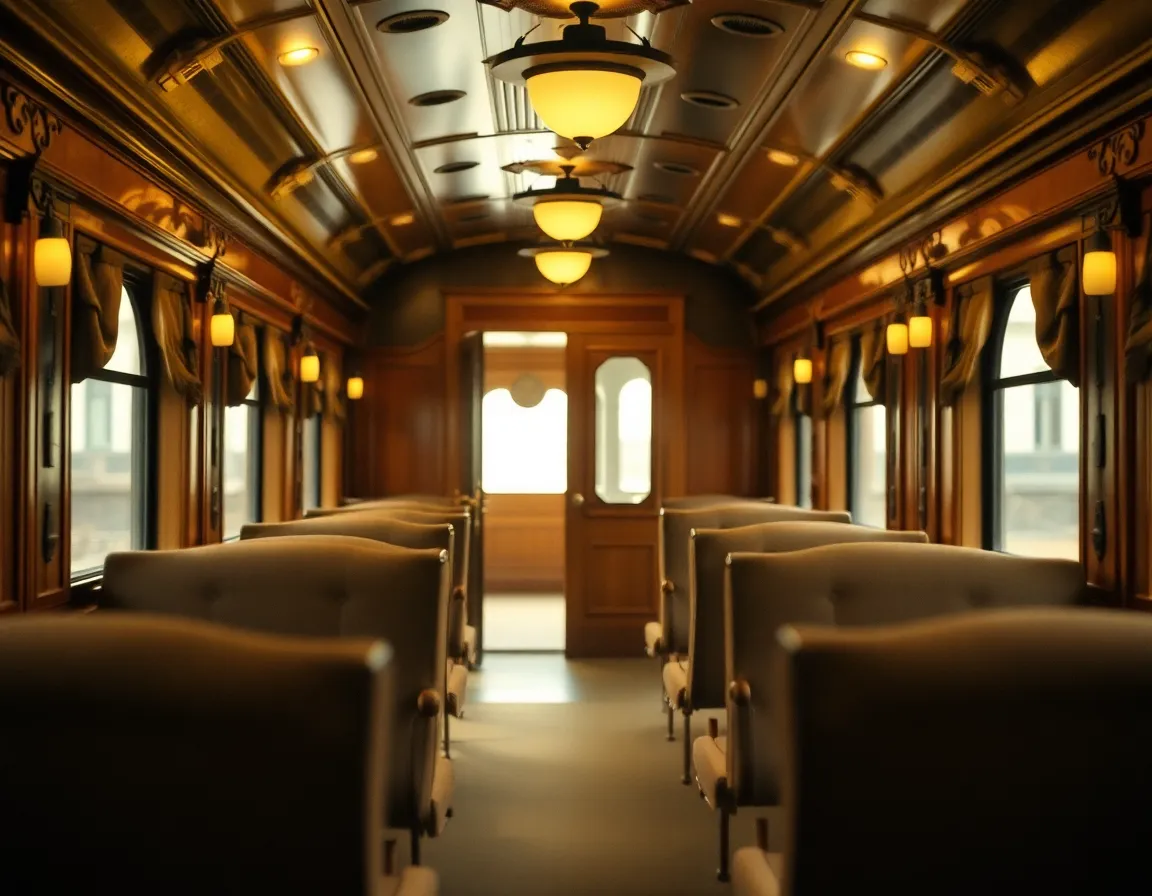 Luxurious Vintage Train Interior