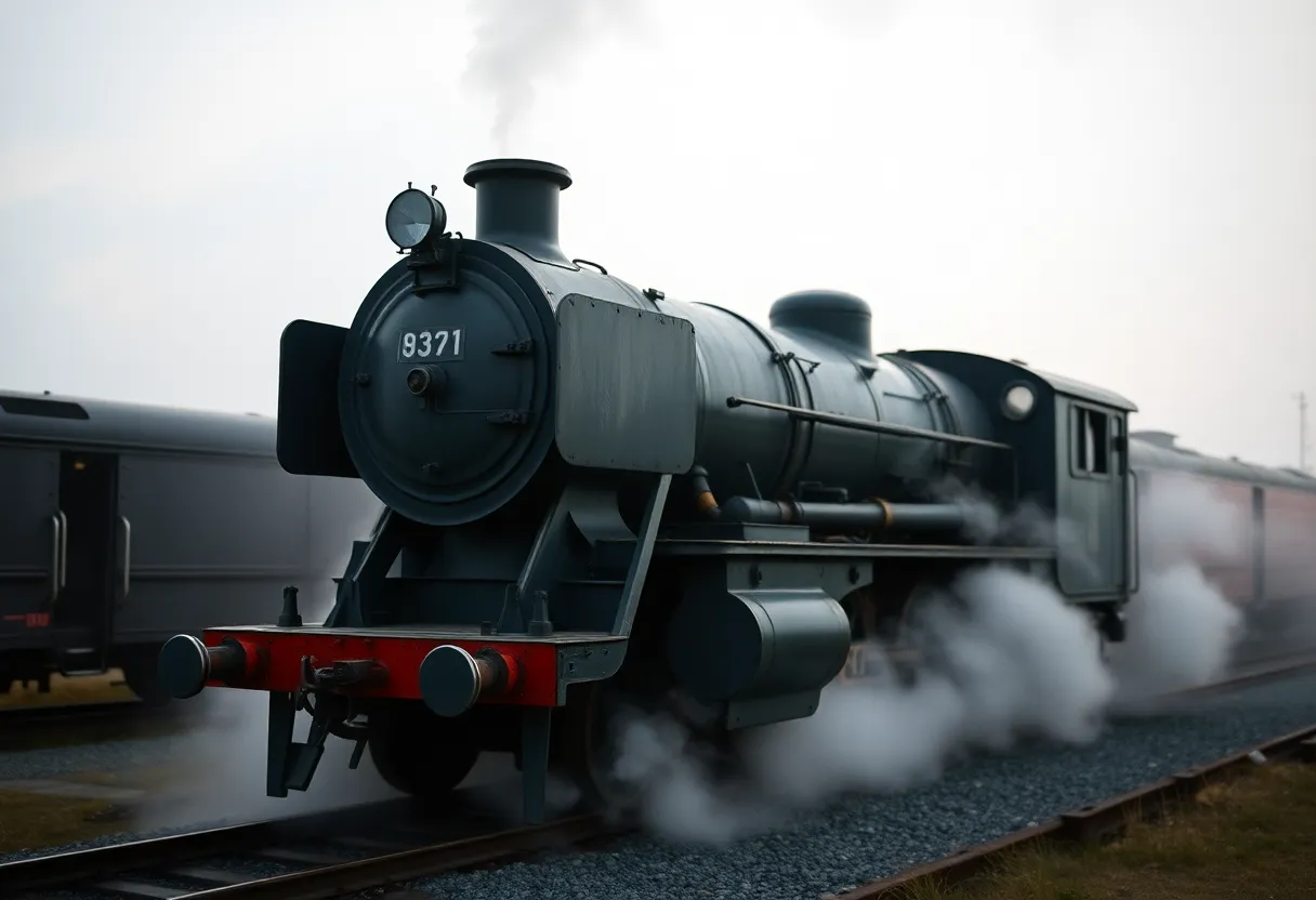 Majestic Vintage Steam Locomotive