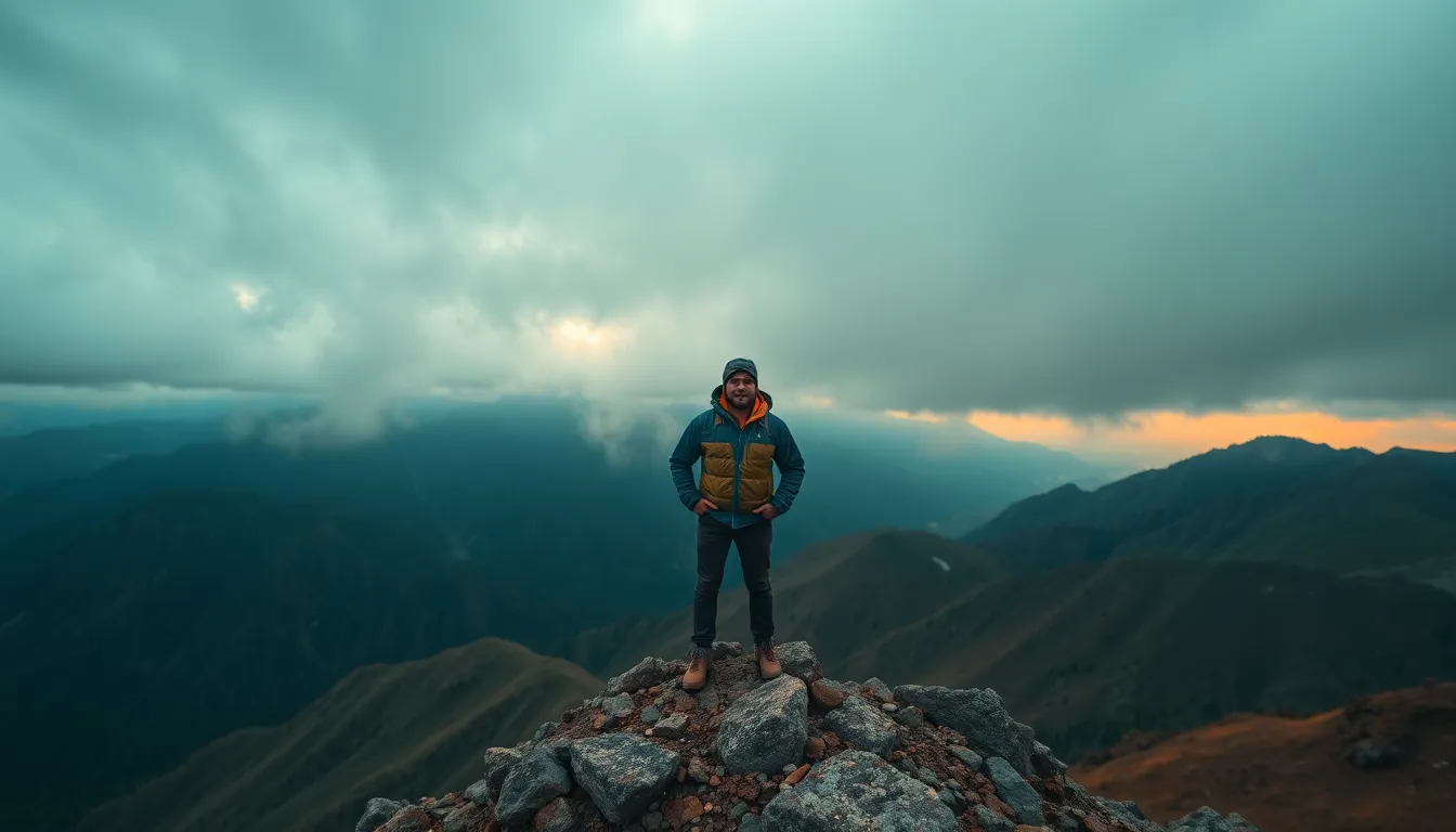 Hiker in Front of Icelandic Waterfall An adventurous hiker, clad in waterproof gear, stands mesmerized before an impressive Icelandic waterfall. The overcast sky creates a dreamy, ethereal mood, while the lush greens and deep blues of the landscape evoke a sense of tranquility. The sharp details capture the splashes of water and the natural textures of the surroundings, inviting viewers into this stunning wilderness. This image brilliantly portrays the allure of nature and the thrill of exploration.