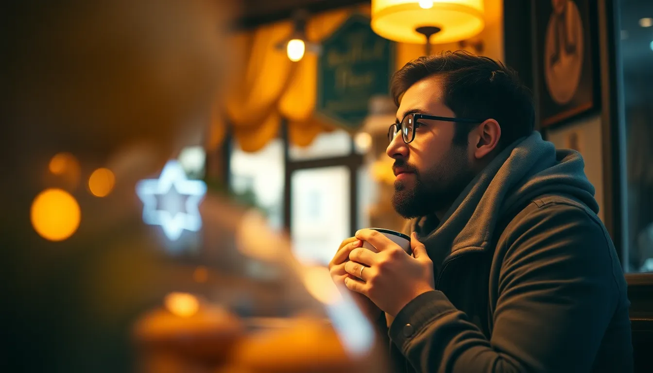 Cozy Café Moment for a Traveler